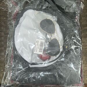 Red Silk Robe Jacket and Black Pants,Captain Hat,Costume Accessories for Adult